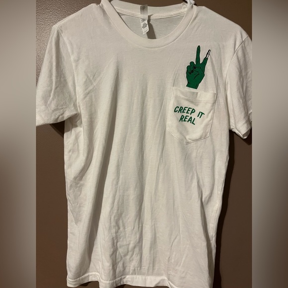 Next Level Apparel Creep It Real Zombie Hand Pocket Tee Unisex Size XS - Picture 1 of 3
